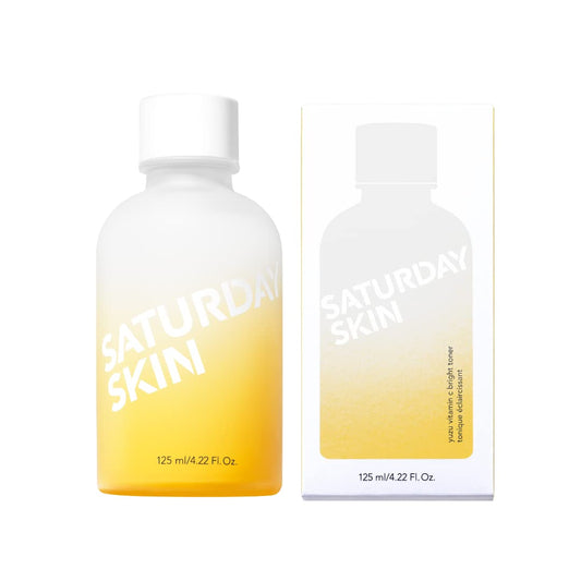 Saturday Skin Yuzu Vitamin C Bright Toner for Dryness Dullness Face Brightening Hydrate Tone Glow Niacinamide Smooth Skin Facial Water Korean Skincare Ideal for All Skin Type