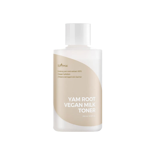 ISNTREE Yam Root Vegan Milk Toner 200ml, 6.76 fl.oz | Deeply moisturizing toner | Protects skin barrier