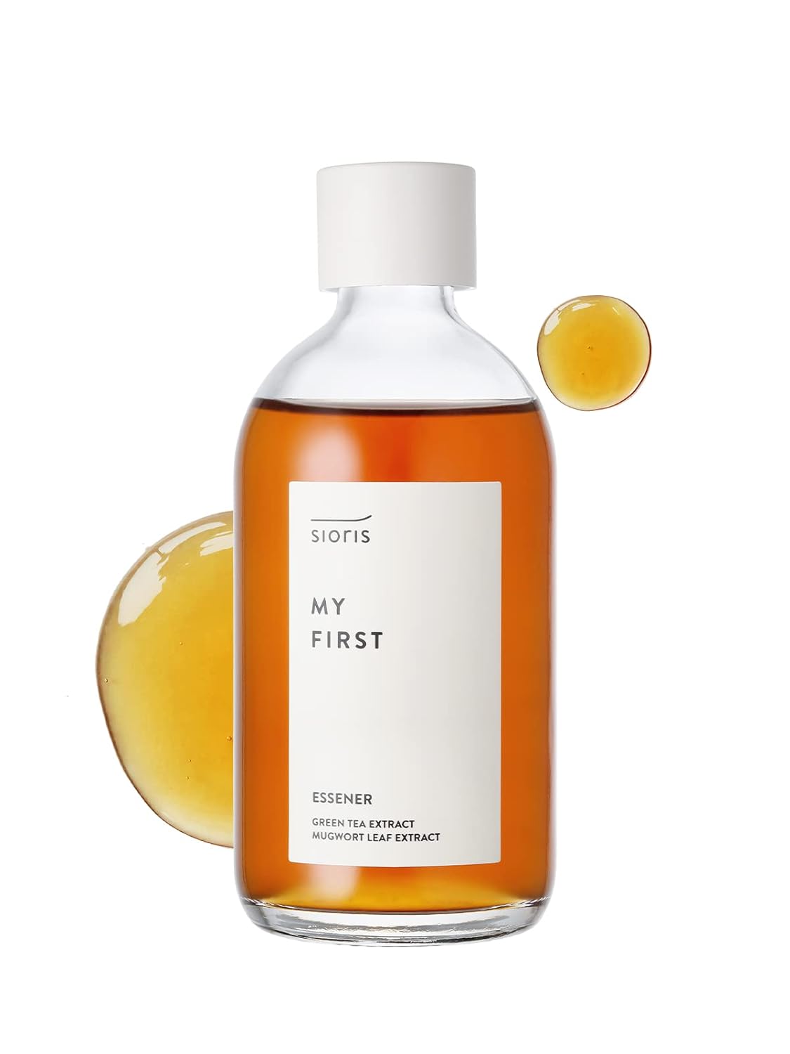 SIORIS My First essener 3.38 fl.oz. 100ml Korean Skin Care Moist, Nourishing essence toner based by organic green tea mugwort to Soothe and calming down irritated skin