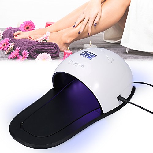 Valentine's Day Carnival Facial Sprayer,Atomization Sprayer UV LED Nail Lamp Slipper Shape Nail Dryer Lamp for Nail Gel Polish Curing with Smart Sensor Manicure Pedicure Tool(White)