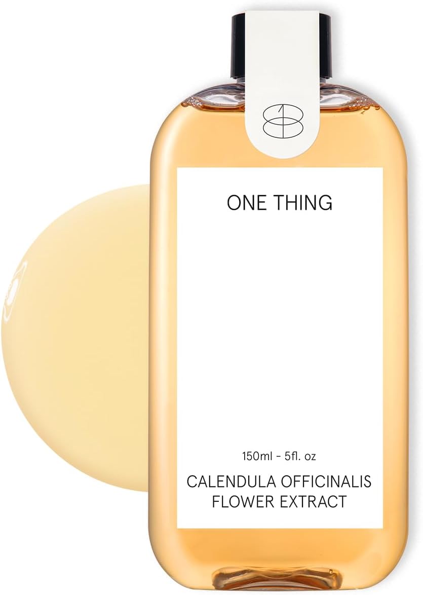 ONE THING Calendula Officinalis Flower Extract | Hydrating Soothing Vegan Toner for Smooth Soft Facial Skin | Korean Skin Care (5.07 fl. oz)