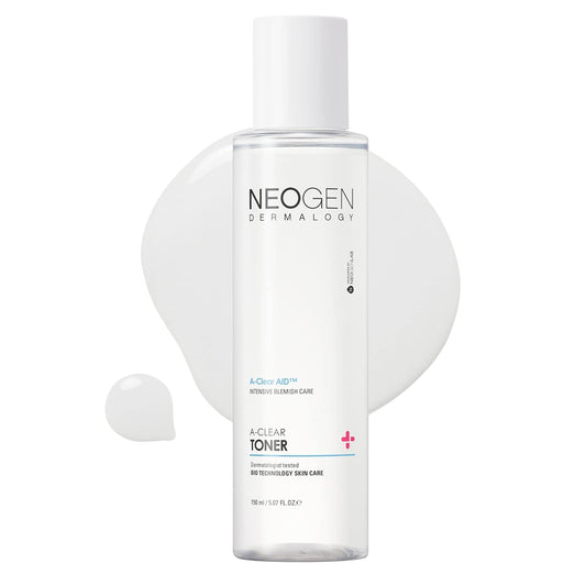 NEOGEN A-clear Soothing Acne Pimple Care - Hydrocolloid Blemish Treatment with Gentle and Soothing Korean Skincare (TONER)