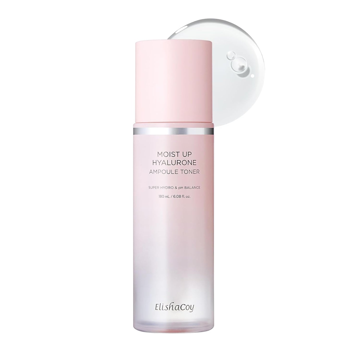 Moist Up Hyalurone Ampoule Face Toner with Hyaluronic Acid & Marine Collagen, Korean Skincare for Intensive Moisture & Nutrition, pH5.5, Lavender Flower Water, Hydrated Skin 180ML 6.08fl.oz