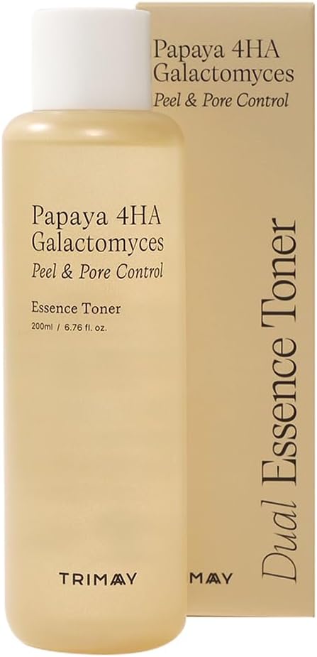 Papaya 4HA Galactomyces Peel & Pore Control Toner | Revitalizing, Anti-Acne, and Hydrating Formula with Papaya Extract, and Hyaluronic Acid for Sensitive, Oily Skin | Korean Skin Care | 6.76 oz