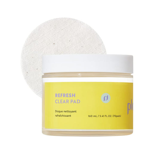 Refresh Clear Pad | Exfoliating for Dead Skin & Blackheads - Daily Soothing Facial Toner Pads for Sensitive & Acne Prone Skin, Cruelty-Free, Vegan Face Gauze, 70 Pads | 5.41 FL. OZ.
