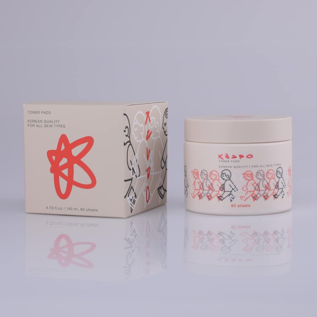 Toner Pads - for All Skin Types - Easy-to-use Pads Soaked in Toner - Made in Korea