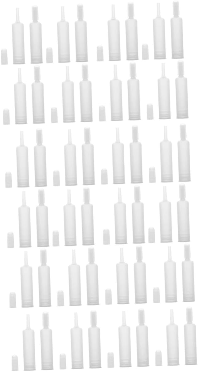 POPETPOP Plastic Dropper Lid 50 Pcs Set Bottle Drop Cover Vial Lid Vials Bottles Mouth Cover Glue Glass Eye Dropper Drop Cover Plastic Essential Oil Skin Care Products White
