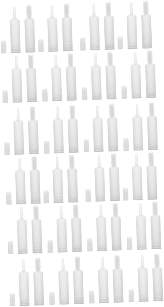 POPETPOP Plastic Dropper Lid 50 Pcs Set Bottle Drop Cover Vial Lid Vials Bottles Mouth Cover Glue Glass Eye Dropper Drop Cover Plastic Essential Oil Skin Care Products White