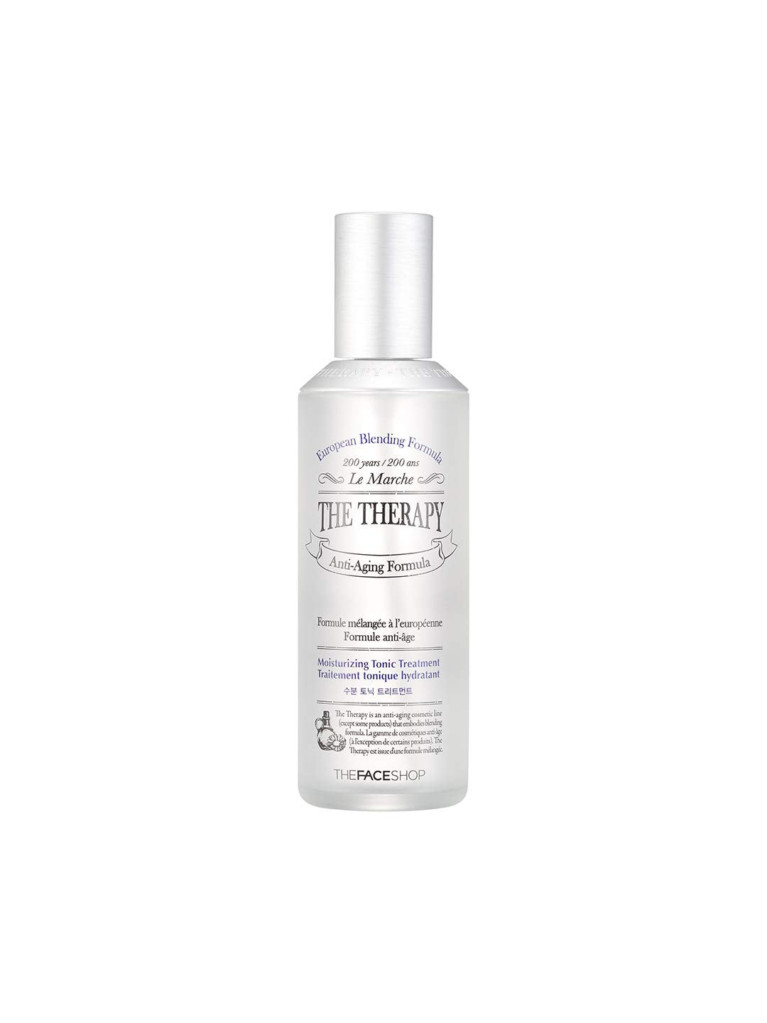 The Face Shop The Therapy Hydrating tonic Treatment | toner & Treatment & Emulsion All-In-1 for Deep Skin Hydrating & Smoothing | Anti-Aging Moisture Formula, 5.0 Fl Oz
