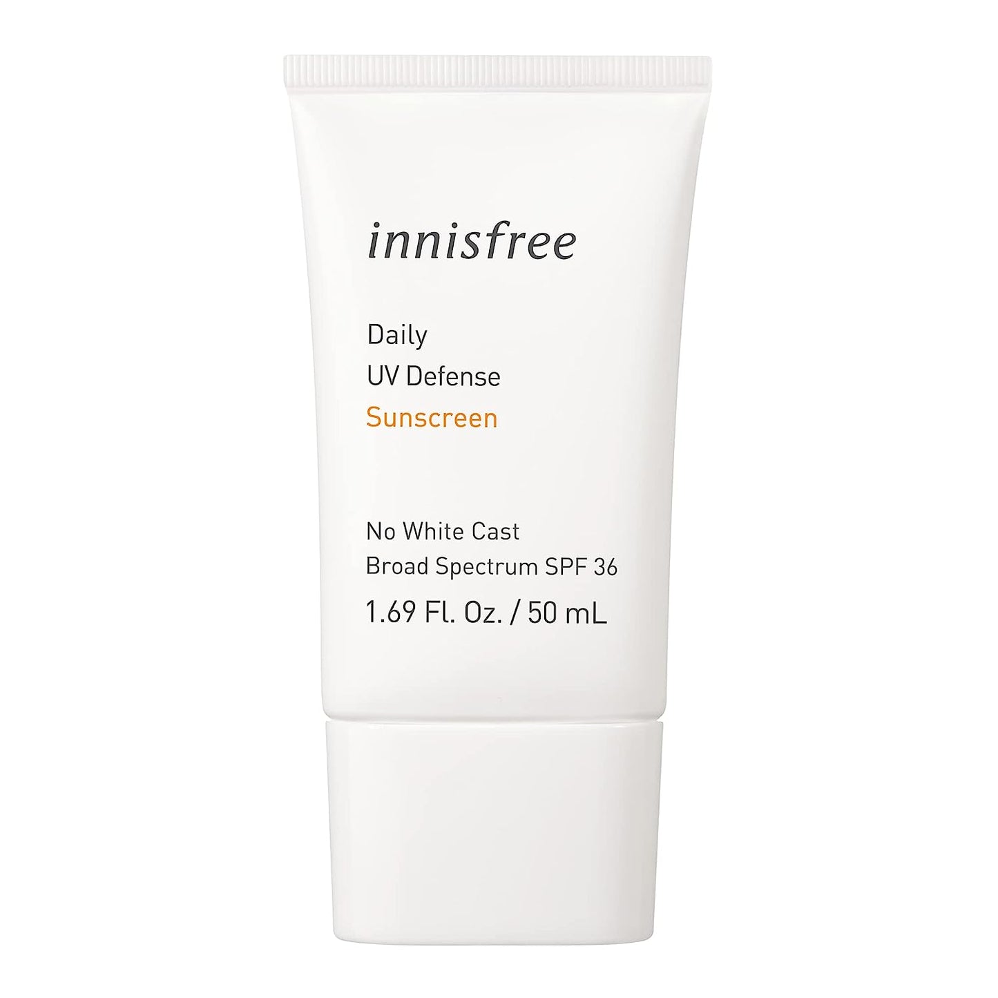 Innisfree Daily UV Defense Broad Spectrum SPF 36 invisible sunscreen: Hydrating, Soothing, No white-cast, TSA Friendly