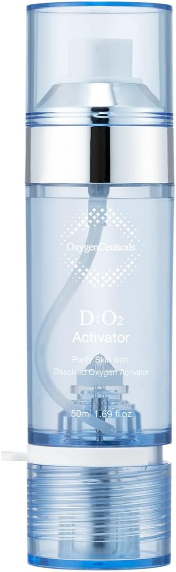 Facial Mist Spray Toner for Hydrating & Soothing, OxygenCeuticals D:O2 Activator, Naturally Derived Deep Sea Water Infused with Pure Oxygen & Minerals, All Skin Types,1.69oz