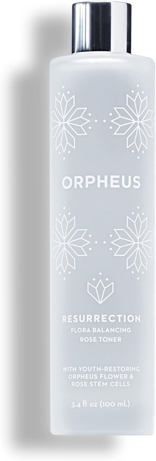 ORPHEUS Rose Water Toner for Face - 3.4 FL Oz. (100ml) - Flora Balancing Face Toner Infused with Orpheus Flower Cell Extract and Rosa Damascena Stem Cells | Vegan | Cruelty-Free