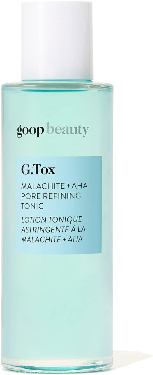 goop Beauty Malachite & AHA Pore Refining Facial Toner | Pore Tightening & Pore Minimizing Toner | Dermatologist Tested | Face Toner to Refine Texture | Silicone and Paraben Free | 3.2 fl oz