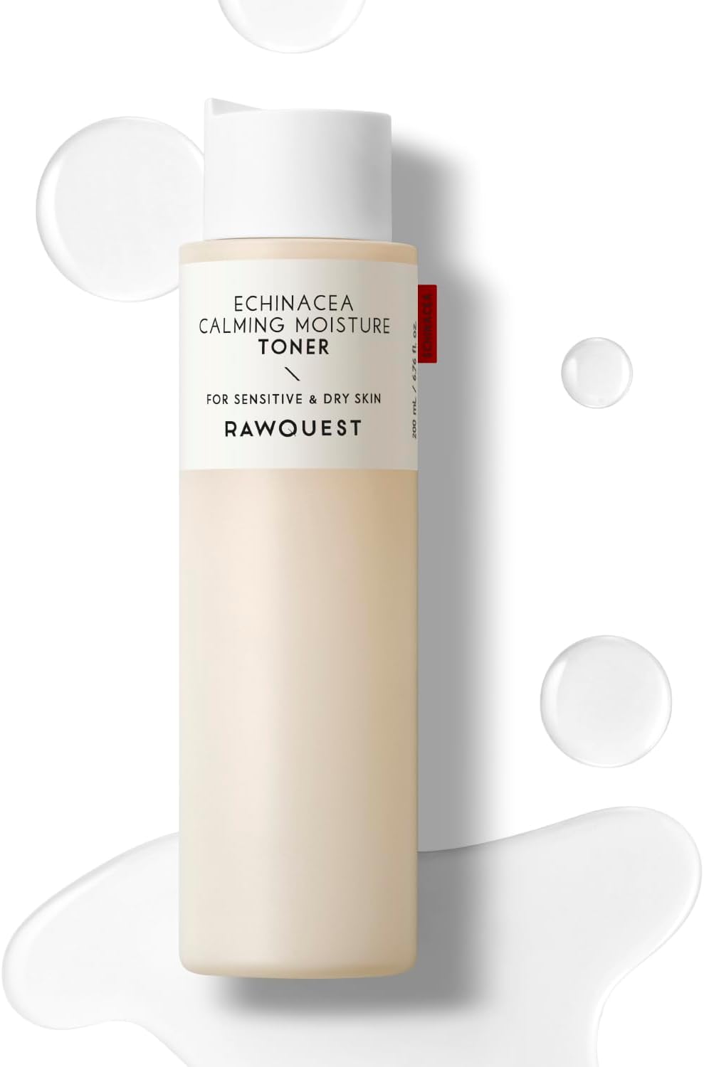 RAWQUEST| Korean Hydrating Face Toner for Deep Hydration, Moisturizing, Soothing, Anti-Aging, Nourishing & Dermatologist Tested with Hyaluronic Acid, Echinacea & Niacinamide for Dry & Sensitive Skin