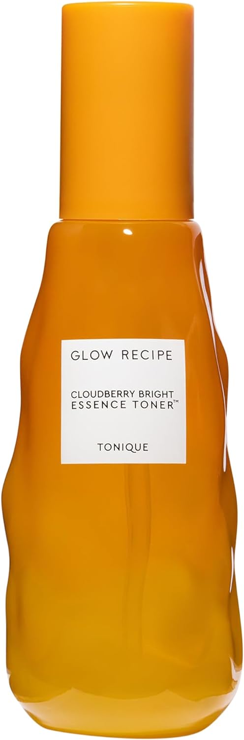 Glow Recipe Cloudberry Brightening Toner + Essence Skincare - CoQ10 Face Toner to Strengthen Skin Barrier + Hydrating Rice Water, Vitamin C, E & 5% Glycerin to Soften & Even Skin Tone (75ml)