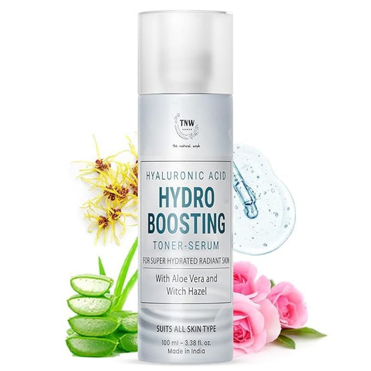 Hyaluronic Acid Hydro Boosting Toner-Serum for Hydrating & Glowing Skin | Toner + Serum for Radiant Skin | Chemical-Free Skincare Product