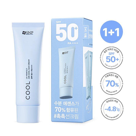 SNP UV Perfect Air-Cool Sun Cream 50ml 1+1 Set
