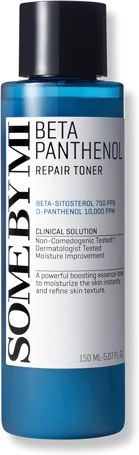 SOME BY MI Beta-Panthenol Repair Toner - 5.07Oz, 150ml - Daily Soothing Korean Toner for Face with Skin Moisturizing Effect - Rebuilding Skin Barrier with Panthenol for Milk Skin - Korean Skin Care