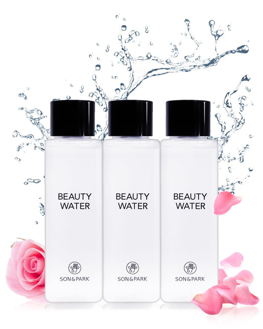 SON&PARK Beauty Water Mini 3Pack Set 60ml (2.02 fl.oz)| Travel Size Multi-Purpose Toner for Pore Treatment & Oil Control Hydrating Exfoliating Skincare Daily Cleansing Witch Hazel, Rose & Lavender Oil