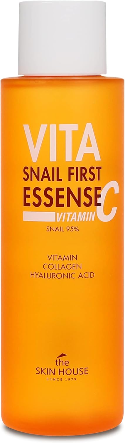 [THE SKIN HOUSE] Vita Snail First Essense Toner 150ml (5.07 fl.oz) | 95% of Snail Filtrate +2% Niacinamide+ galactomyces/Friming Essence/Korean Skin Care