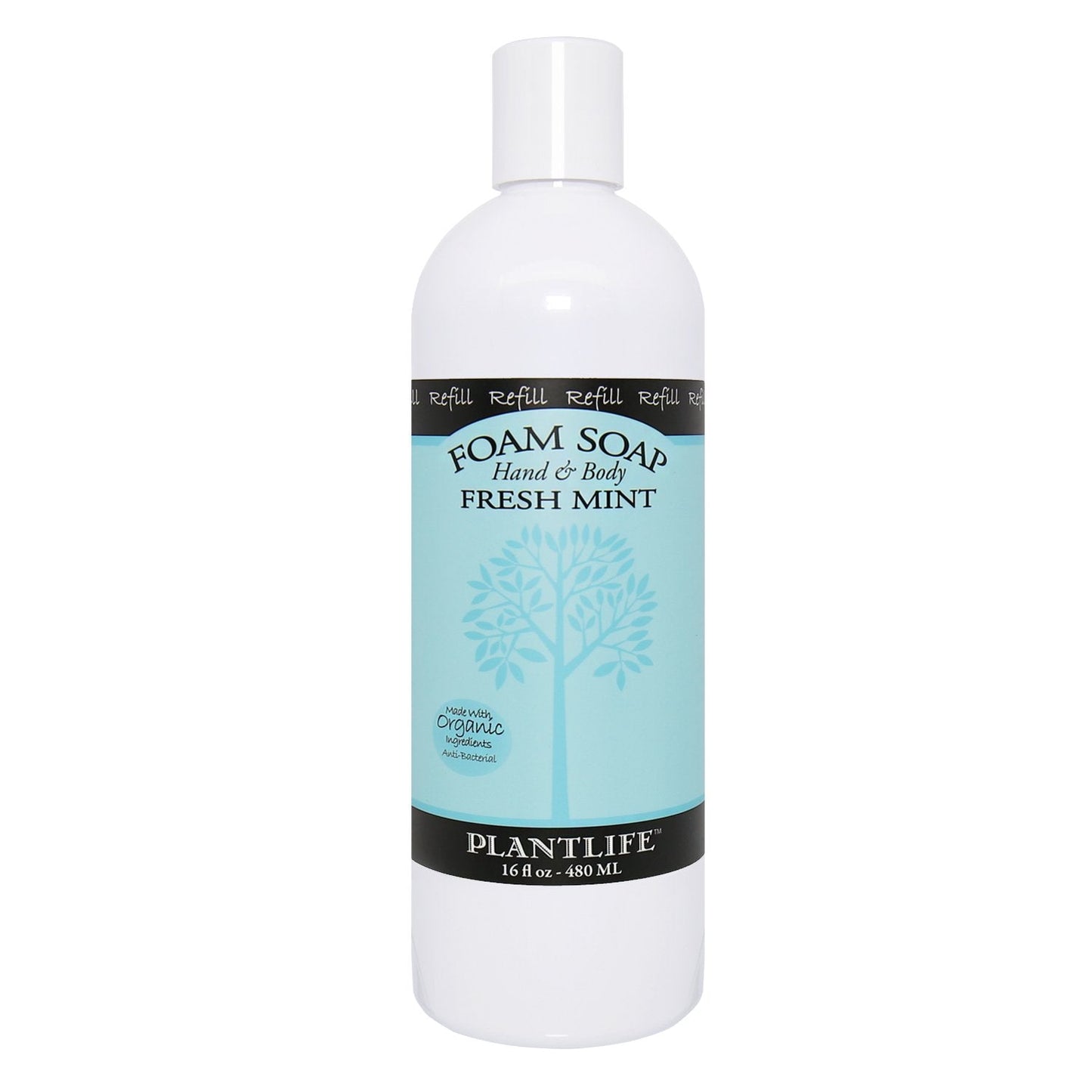 Hand & Body Foam Soap Fresh Mint 16oz Refill
