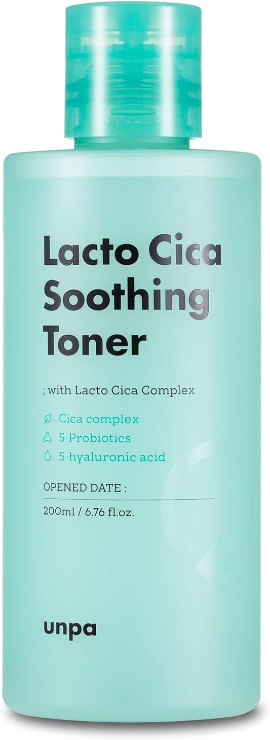 Lacto CICA Soothing Toner for Sensitive Skin 6.76 Fl Oz | pH Balancing Hydrating Toner for Face