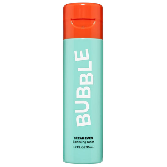 Bubble Skincare Break Even Balancing Face Toner - Gentle Exfoliating Toner & Pore Minimizer for Normal to Oily Skin Types - Skin Care Formulated with Green Tea Extract and Niacinamide (100ml)