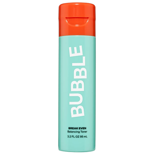 Bubble Skincare Break Even Balancing Face Toner - Gentle Exfoliating Toner & Pore Minimizer for Normal to Oily Skin Types - Skin Care Formulated with Green Tea Extract and Niacinamide (100ml)