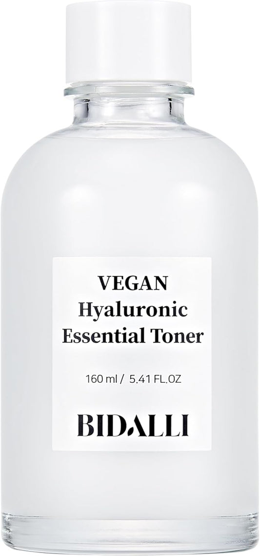 Vegan Hyaluronic Toner: Deeply hydrates and Reduces Aging Signs, balances Moisture, enhances Skin Barrier Korean Skincare - 100% Vegan, Cruelty-Free, Clean.(160ml/5.41 fl. oz.)