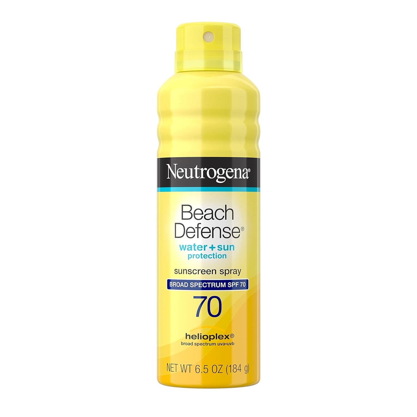 Neutrogena Beach Defense Sunscreen Spray with Broad Spectrum SPF 70, Fast Absorbing Sunscreen Mist, Water-Resistant UVA/UVB Sun Protection, Oxybenzone Free, 6 oz