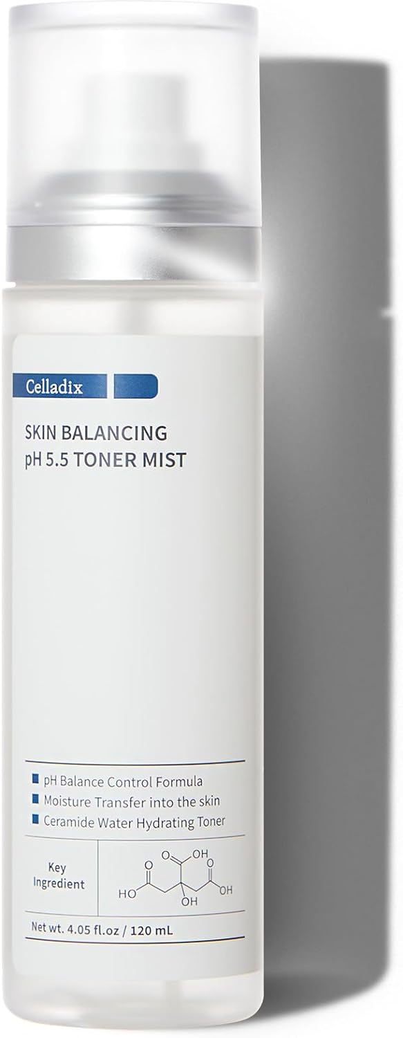 Skin Balancing pH 5.5 131 Toner Mist | Facial Hydration and Moisturization | Soothing Toner for Acne | Korean Spray Toner with Glacier Water | 4.05 fl.oz / 120 ml