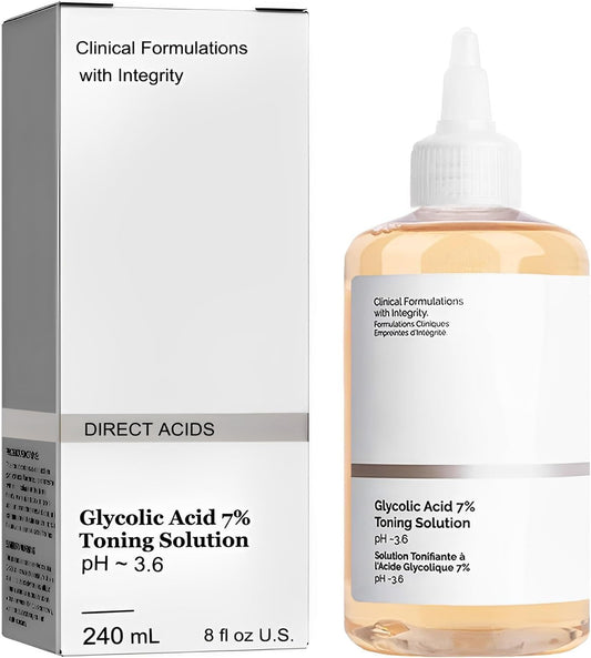 Ordinary Glycolic Acid Toner,Glycolic Acid 7% Toning,Ordinary Glycolic Acid Toning Solution,Moisturizing Exfoliating Serum