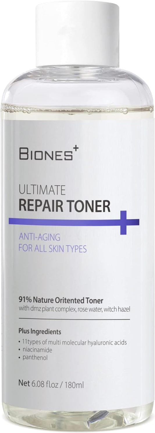 Ultimate Repair Toner for face - Face Moisturizer Made from Tea Tree Leaf Water for Sensitive Skin - Mild Exfoliating Daily Facial Toner - Acne, Sebum and Oiliness Care - Facial Skin Care