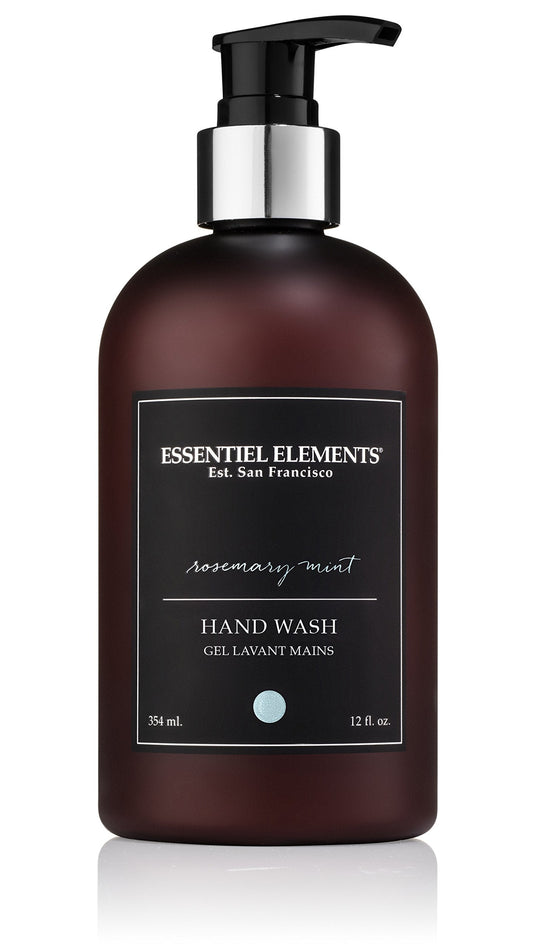 Gilchrist & Soames Rosemary Mint Hand Wash - 12oz - Pure Essential Oils, Gently Cleansing, Zero Parabens, Sulfates, and Phthalates