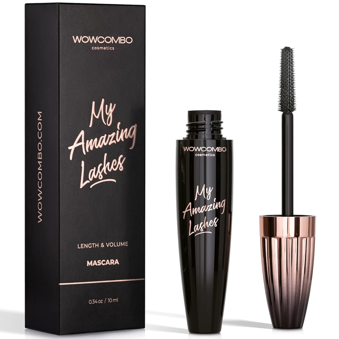 My Amazing Lashes Mascara - Volume and Length - Lengthening Mascara - Stays On All Day - Tubing Mascara for All Ages & Skin Types - Instantly Create The Look of Lash Extensions (BROWN BLACK)