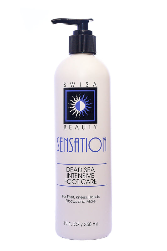 Swisa Beauty Dead Sea Intensive Foot Care Lotion - Contains Aloe Vera As The Base and Eucalyptus Oil For Deep Penetration.