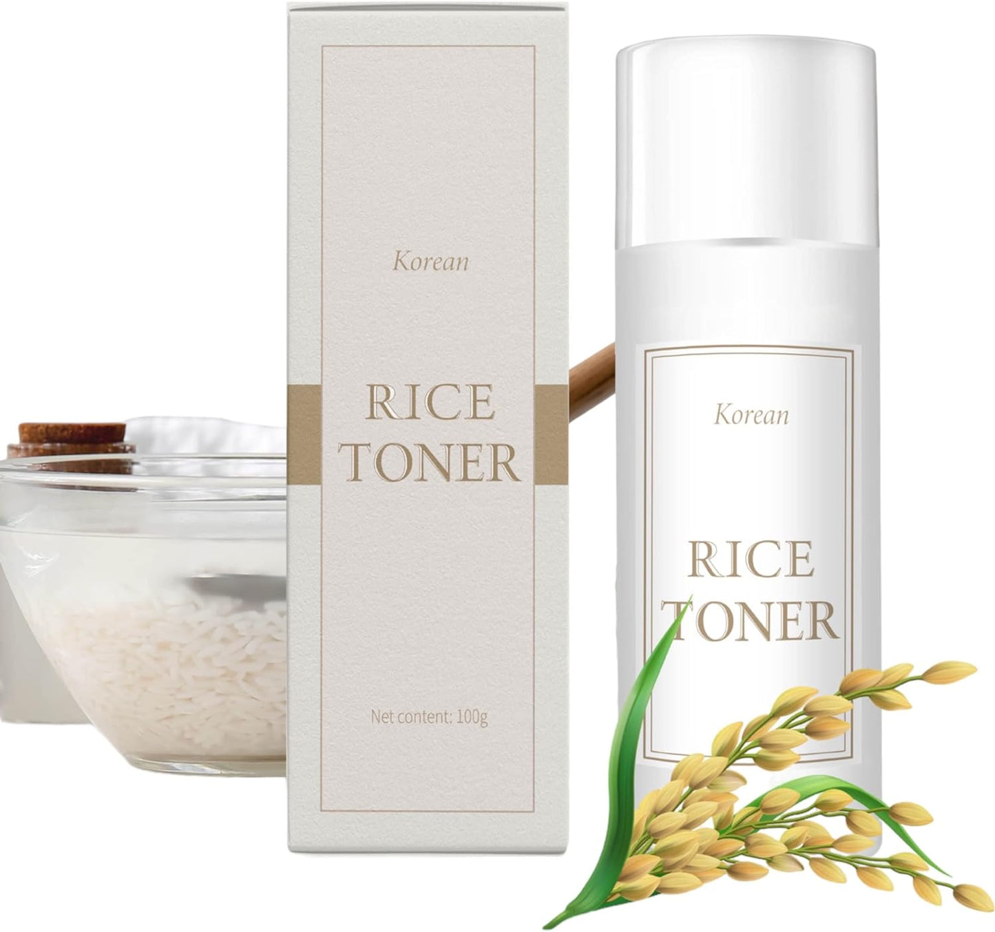 Korean Rice Toner, Rice Essential Toner, Korean Skincare, Rice Extract from Korea, Korean Beauty, antiaging, Glow Essence with Niacinamide, Hydrating for Dry Skin, Vegan, Fragrance Free