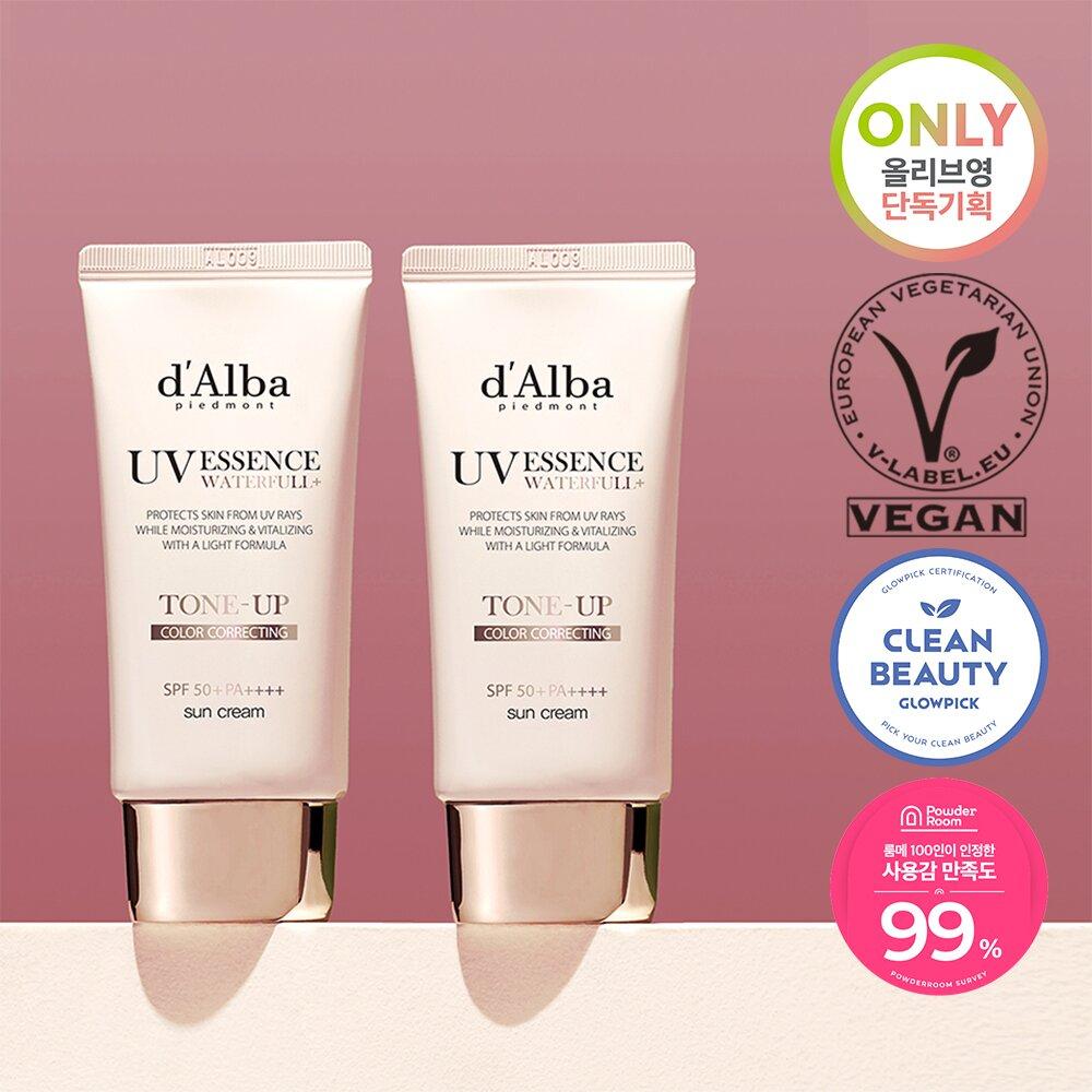 d'Alba Waterfull Tone Up Sun Cream Duo (50mL + 50mL)