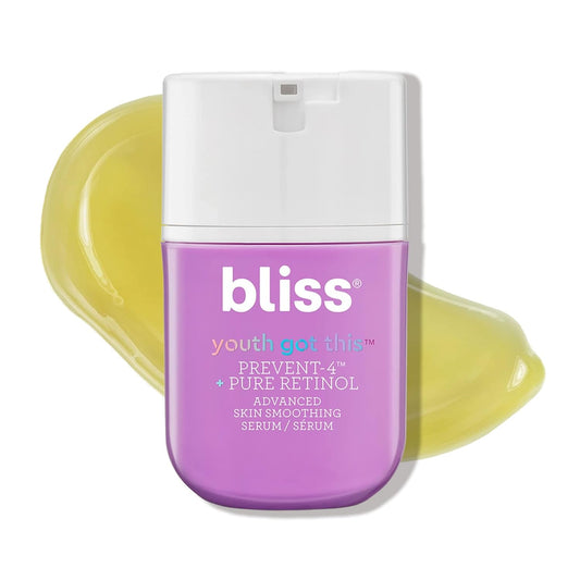 Bliss Youth Got This¬™ Prevent-4¬™ + Pure Retinol - 0.67 Fl Oz - Advanced Skin Smoothing Serum - Youth Boosting Clinically Proven Formula - Clean - Fragrance-Free - Vegan & Cruelty-Free