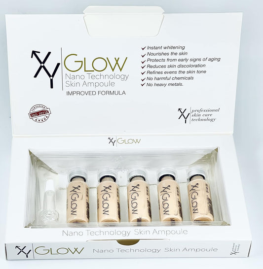 XY PROFESSIONAL BB Glow Foundation Ampoule Concealer Primer dark Facial Skin serum Starter Kit- Brightening BB Treatment KOREA Microneedling academy supplies Beige