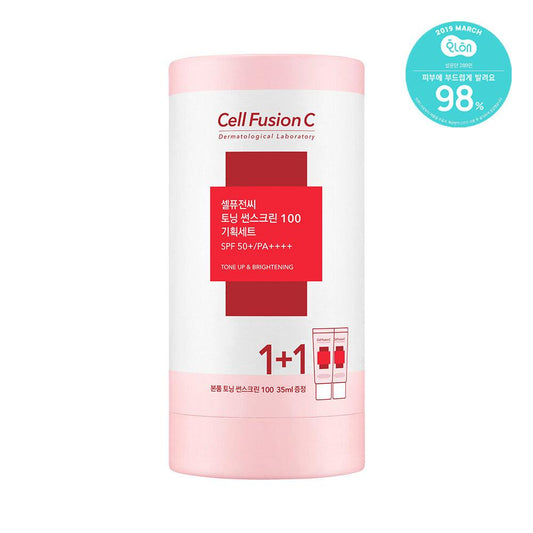 Cell Fusion C Toning Sunscreen Twin Pack SPF50+/PA++++ (35ml + 35ml)