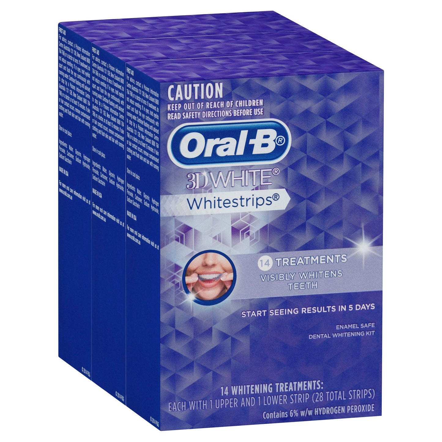 Oral-B 3DWhite Whitestrips  Luxe Treatments 14pk