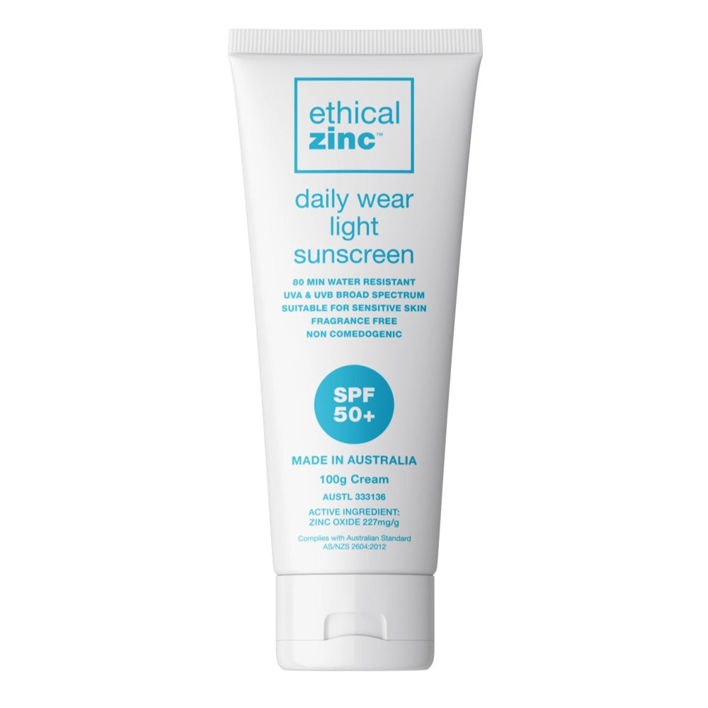 ETHICAL ZINC Daily Wear Light Sunscreen SPF 50+ - 100g