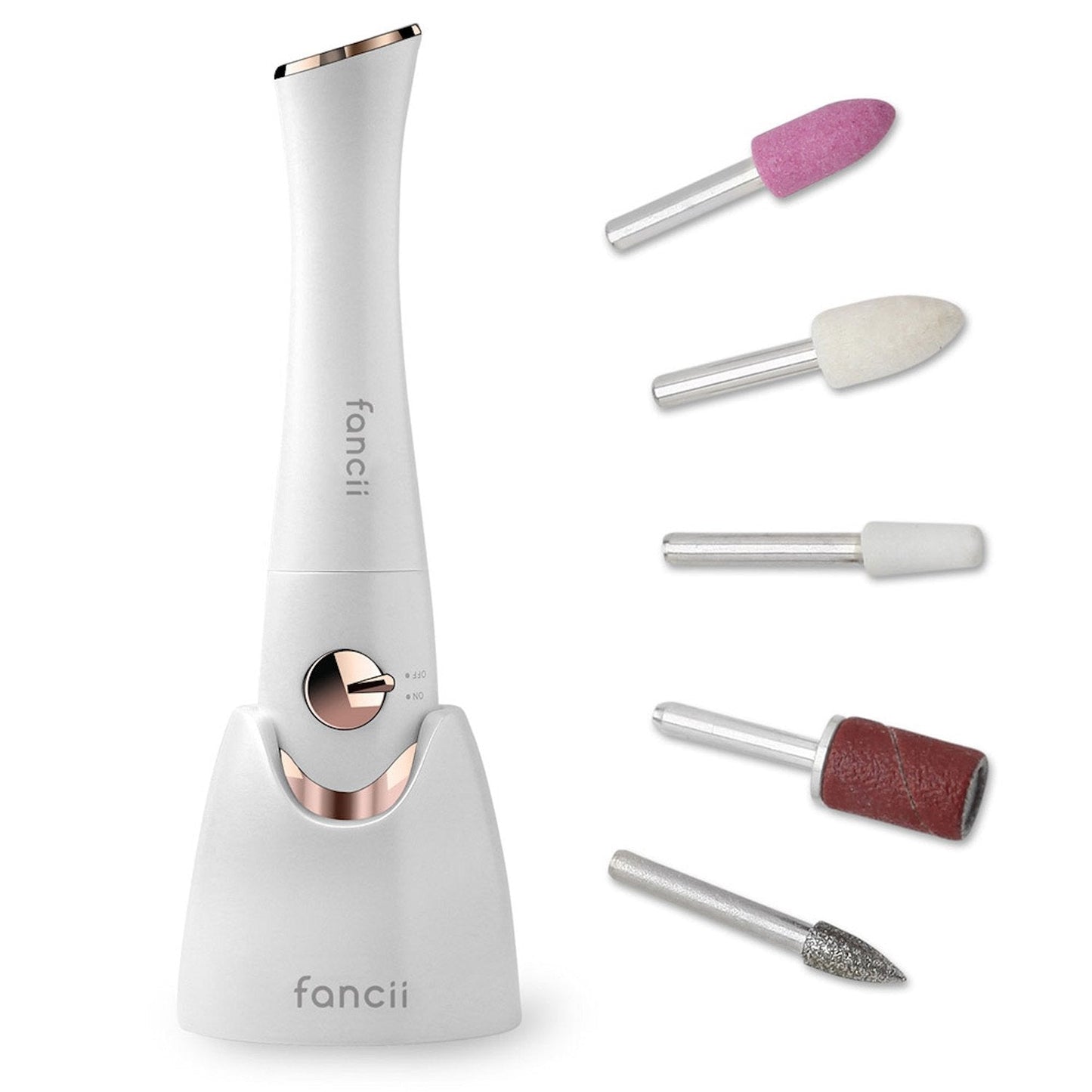 Fancii Mynt Professional Electric Manicure & Pedicure Nail File Set with UV Dryer Stand