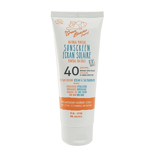 Green Beaver Kids Natural Mineral Sunscreen SPF 40 (90 mL)