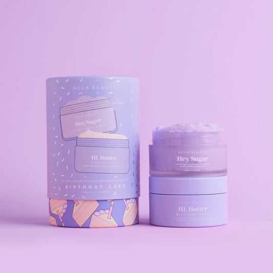 Birthday Cake Body Scrub + Body Butter Gift Set