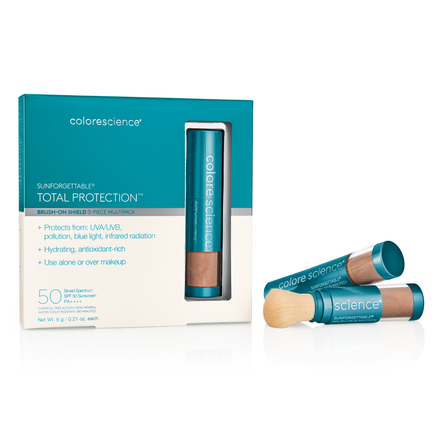 Sunforgettable® Total Protection™ Brush-on Shield SPF 50 Multipack || Deep