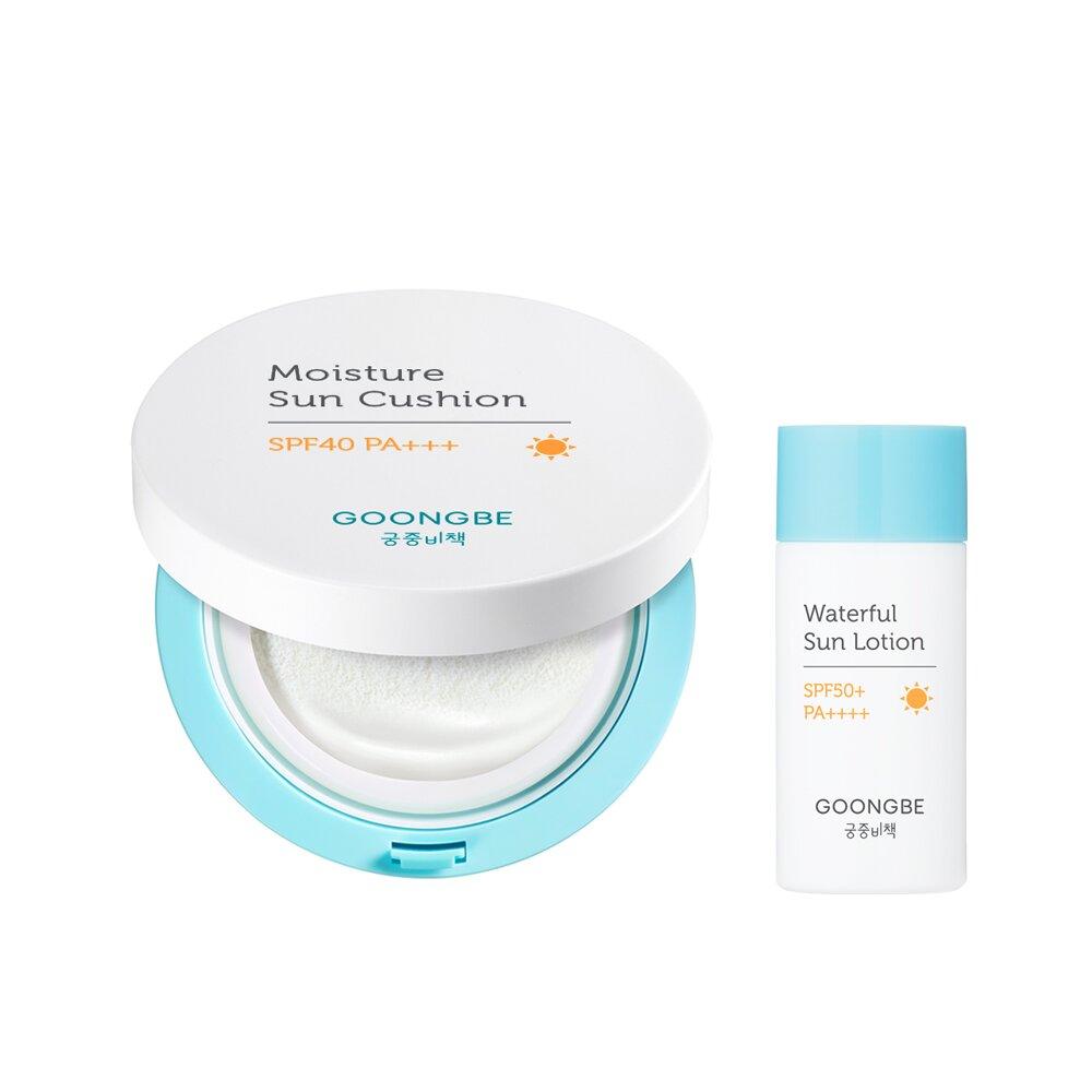 GOONGBE Moisture Sun Cushion SPF40 14g + Sun Lotion 10g Special Set