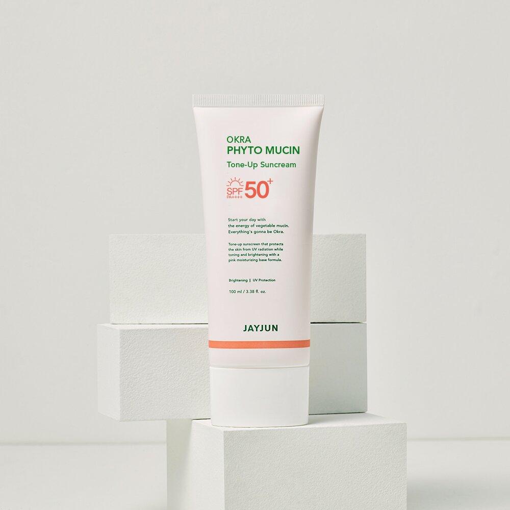 JAYJUN Okra Phyto Mucin Tone-Up Suncream 100mL