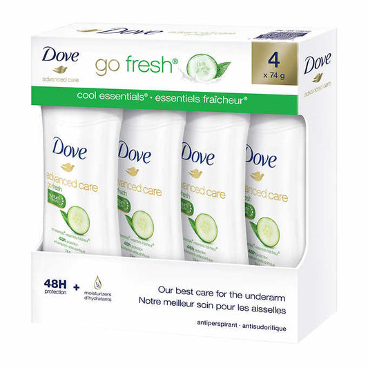 Dove Advanced Care Antiperspirant, 4-pack